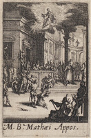 KG 10115
<br/>
Martyrium Matthias ("Kleine Apostelserie")
<br/>
<em>Callot, Jacques (1592 - 1635)</em>